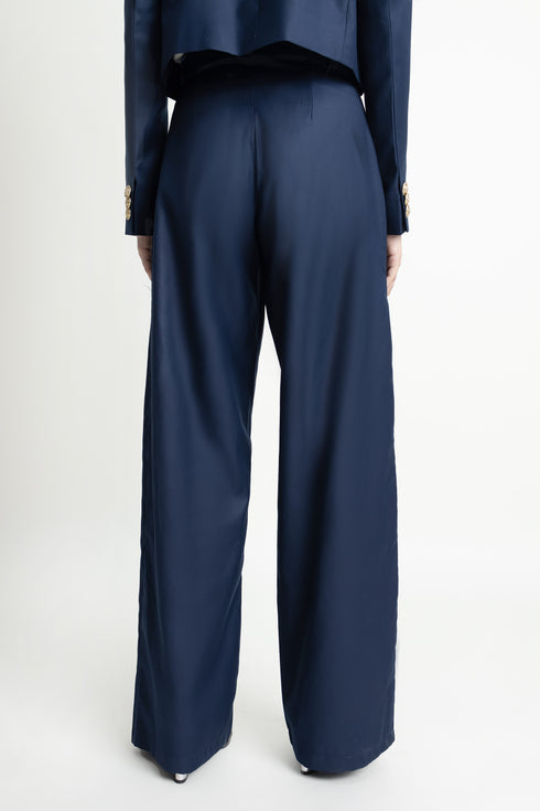 The Navy Straight Fit Pants